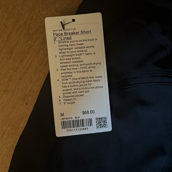 Men’s Lululemon shorts pace breaker 9” lined - Picture 3 of 3